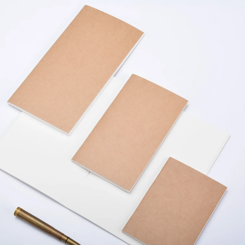 Vintage Leather Journal Notebook - Fromthenon 여행자용 필러 용지 노트북 블랭크