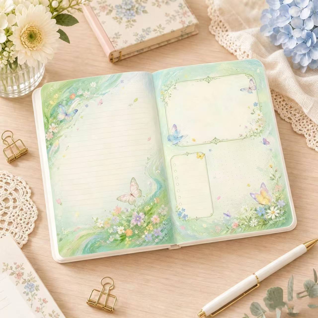 빈티지 나비 가죽 노트, 4가지 색상의 소프트 커버 저 - Vintage Leather Journal Notebook 리뷰 및 가격