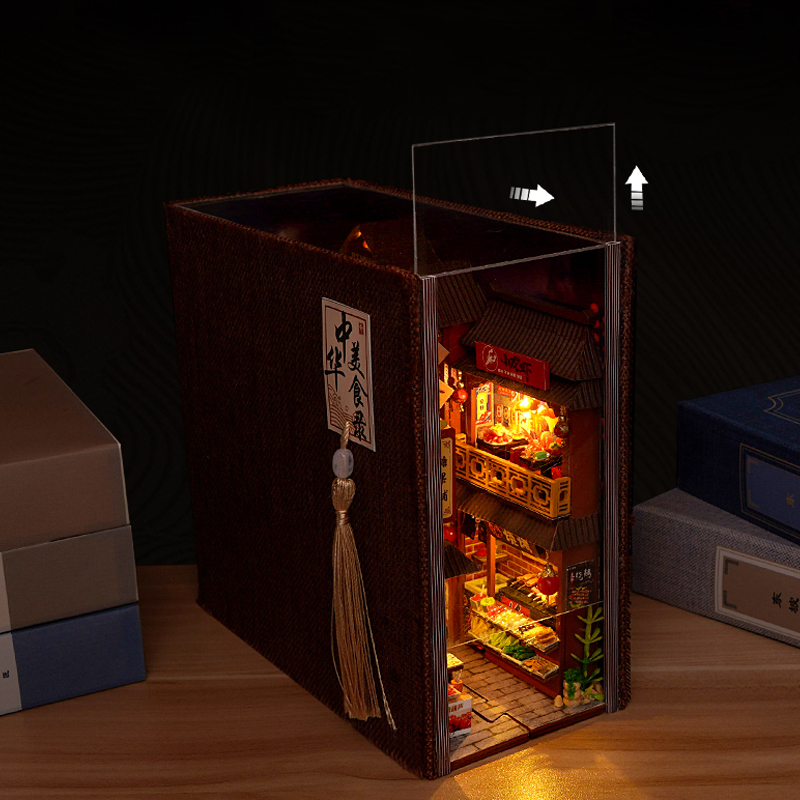 DIY 북누크 인형집 미니어처 나무 책장 선반 삽입물  - Diy Wooden Book Nook Kit Shelf Insert 리뷰 및 가격