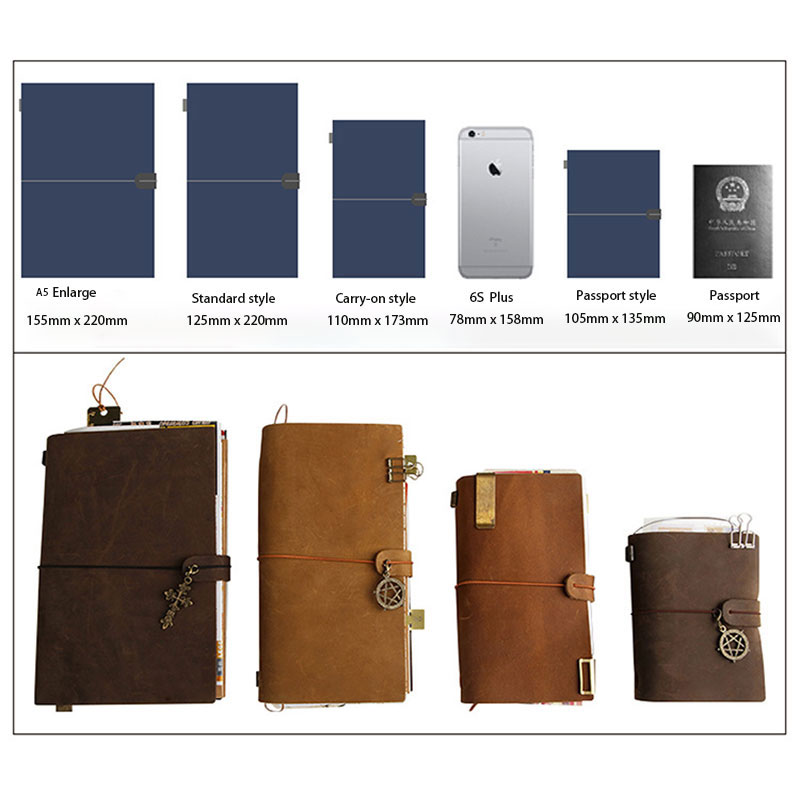 레트로 가죽 커버 노트북, 휴대용 저널, 여행 일기,  - Vintage Leather Journal Notebook 리뷰 및 가격