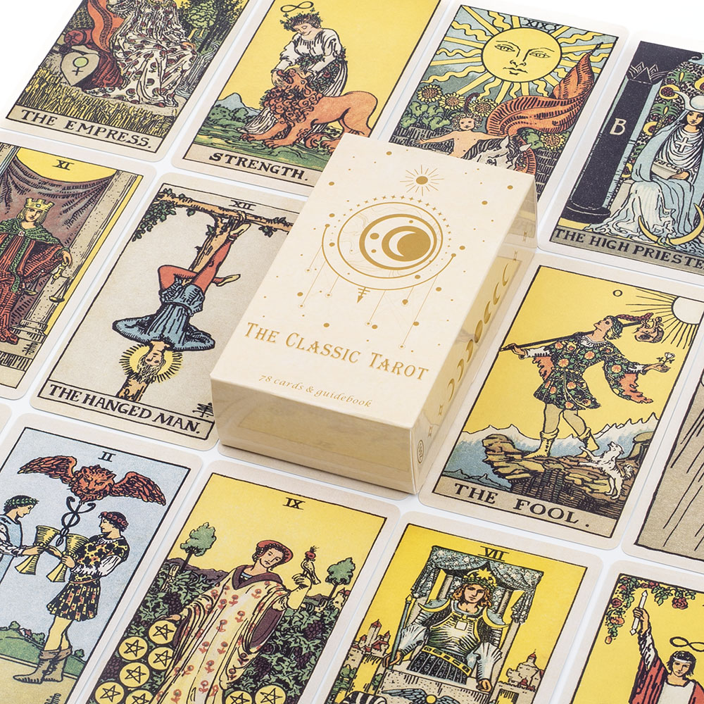 초보자를 위한 클래식 타로 보드 게임 78Pcs 10. - Tarot Deck With Guidebook 리뷰 및 가격