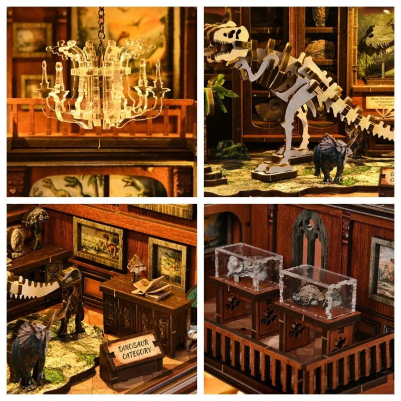DIY 북 누크 선반 인서트 키트 화석 박물관 북엔드  - Diy Wooden Book Nook Kit Shelf Insert 리뷰 및 가격