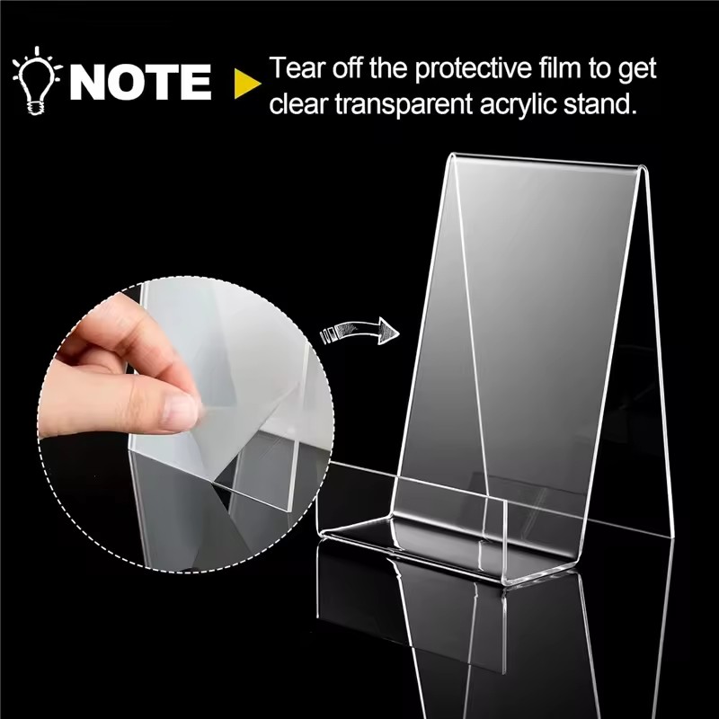 4개 투명 조절식 책꽂이 – 책, 예술 작품, 사진용  - Clear Acrylic Book Stand Holder 리뷰 및 가격