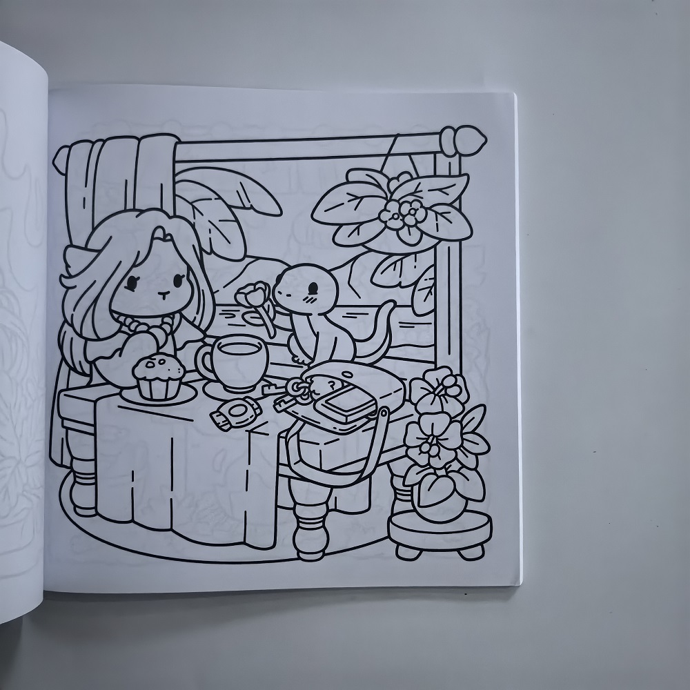 아늑한 나와이 귀여운 성인 색칠책 - 스트레스 해소 그 - Adult Coloring Book Stress Relief 리뷰 및 가격