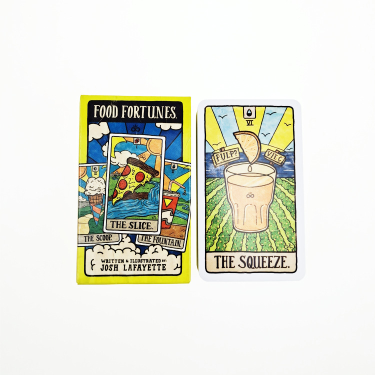 새로운 78개의 일러스트 음식 및 음료 카드 타로 컬렉 - Tarot Deck With Guidebook 리뷰 및 가격