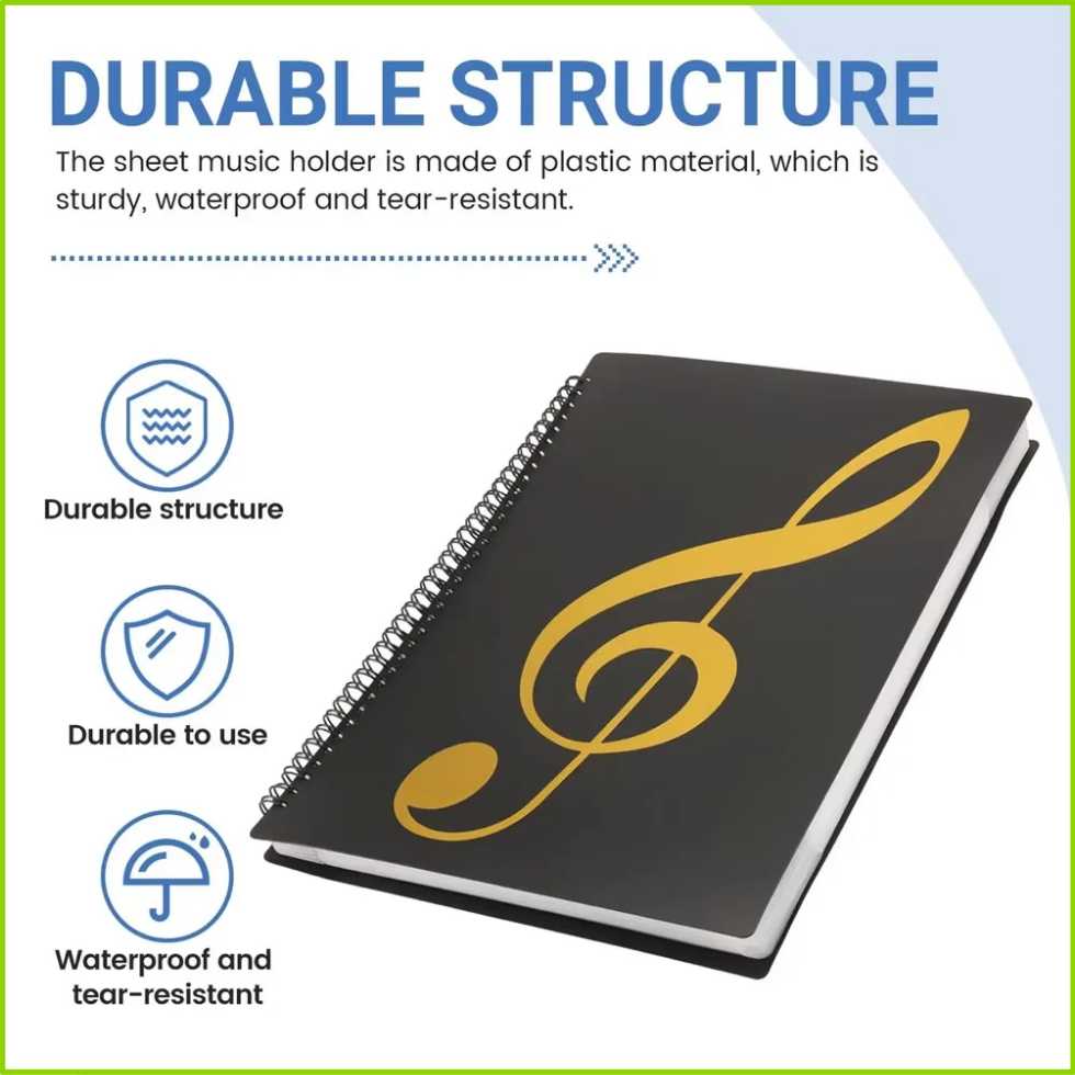유연한 40페이지 피아노 악보 폴더 A4 악보 클립 시 - Blank Sheet Music Notebook 리뷰 및 가격